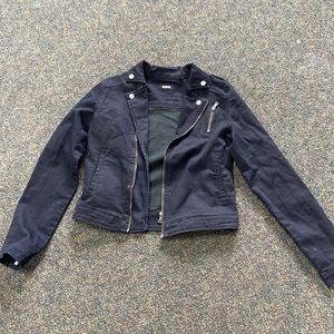 Black jean jacket